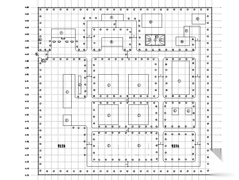 呼伦贝尔市某10万吨净水厂改扩建图纸（CAD）