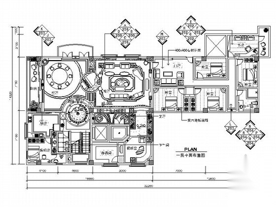 欧式双层花园别墅室内装修图