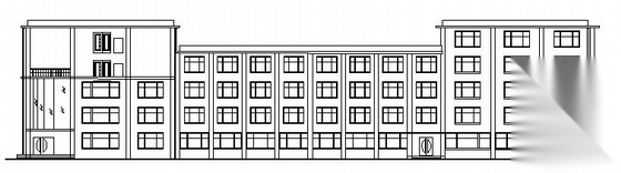 某四层宾馆建筑方案图