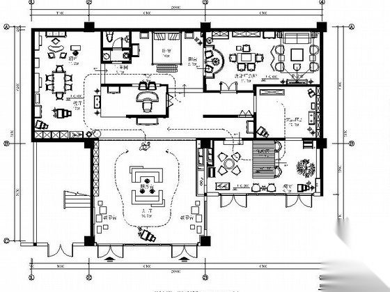 [广东]前卫现代风格家具展示空间施工图（含高清效果图）