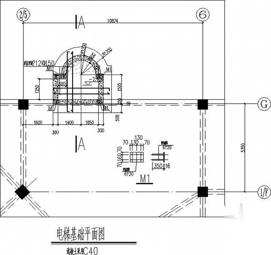 观光梯改造加固施工图 抗震加固结构