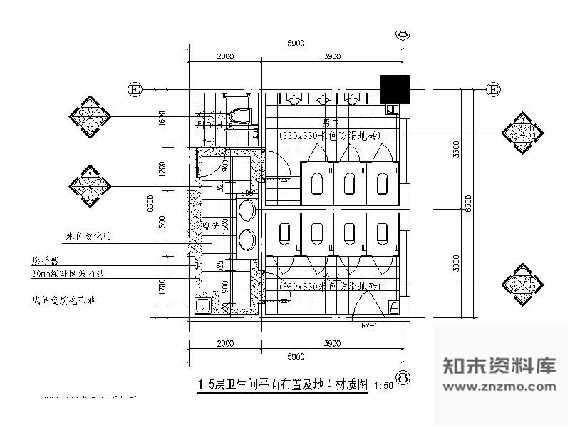 卫生间详图 施工图