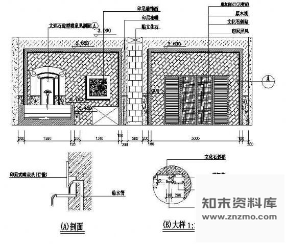 图块/节点装饰墙面