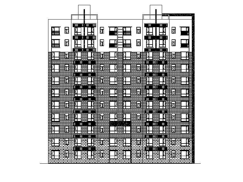 [宁夏]高层对称布局塔式住宅楼建筑施工图