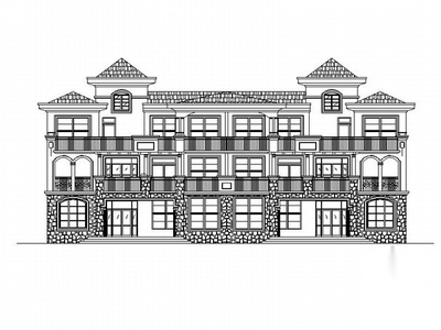 [青岛]小型多层砖瓦屋面式商业办公楼房建筑施工图