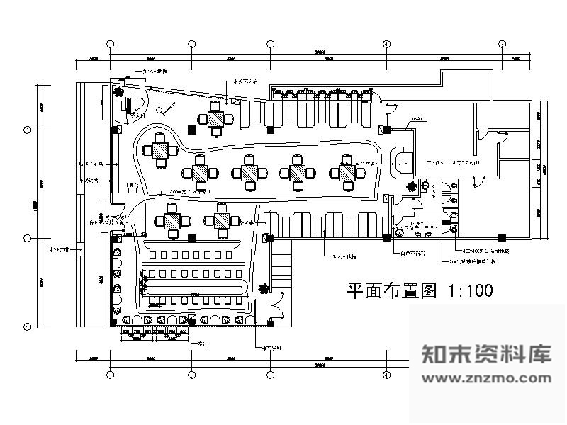 施工图422㎡某西餐厅室内装修图含效果