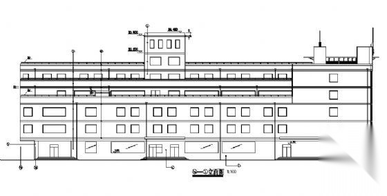 陕西某工人文化宫建筑施工图