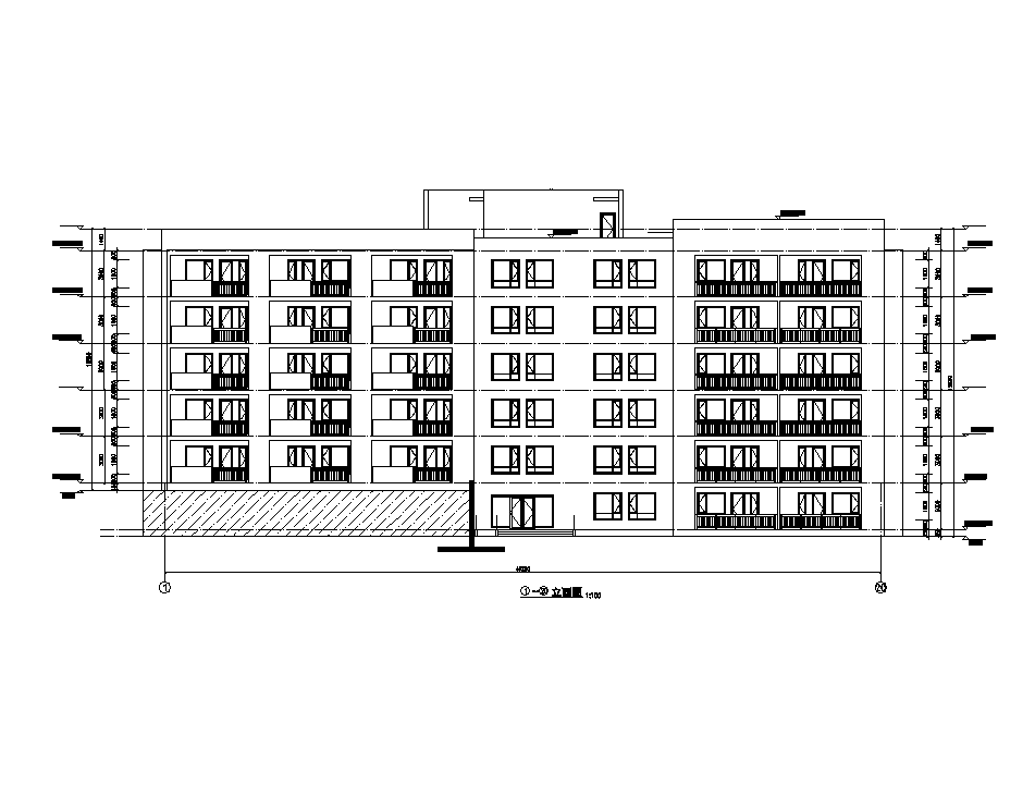 [吉林]多层框架剪力墙结构度假区住宅建筑施工图