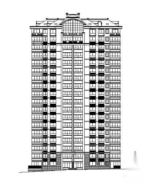 [威海]某海景小区十八层高层住宅建筑施工图(有阁楼)