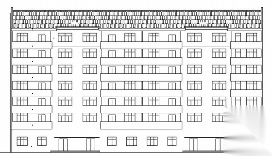 某七层商住楼建筑设计施工图