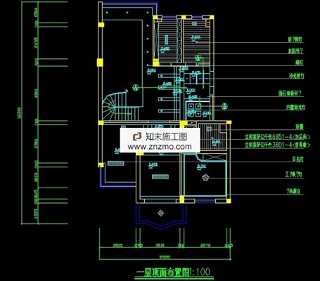 2层别墅施工图 cad2007