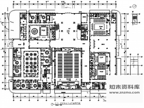 施工图浙江市管理服务平台现代会议中心装修施工图含全套方案