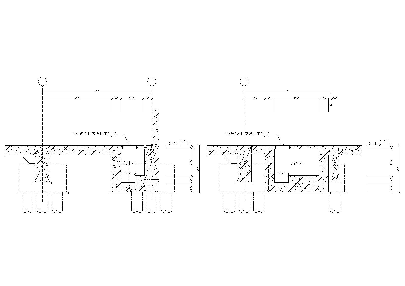 地沟及盖板详图（暗沟，导水沟，截水沟等） 建筑通用节点