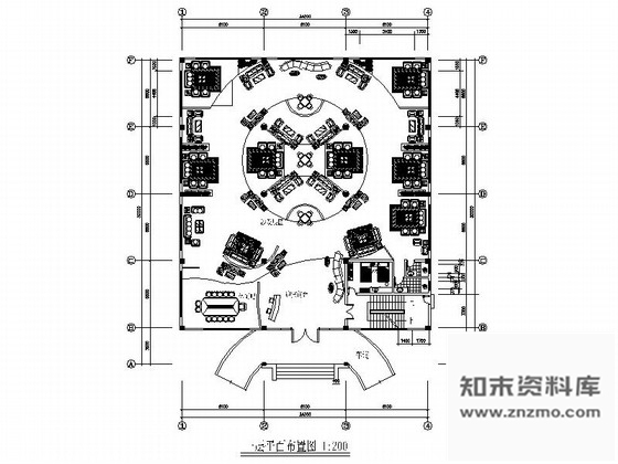 施工图山东某知名家具展厅室内装修施工图