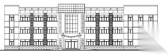 某三层办公楼建筑方案图