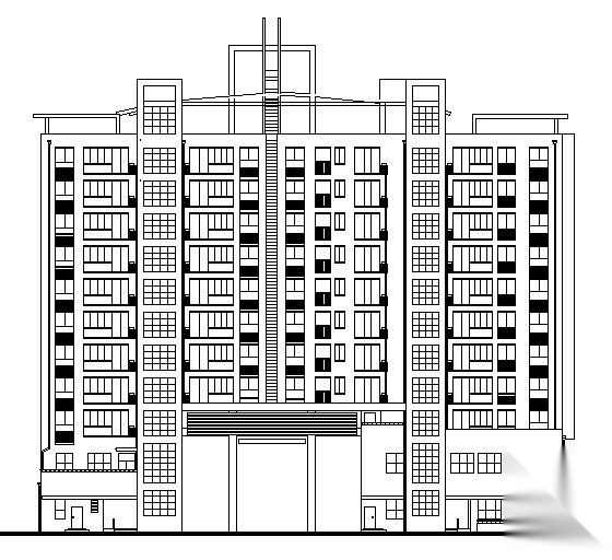 某十二层商住楼建筑施工图