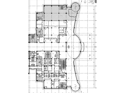 [河北]石家庄第四医院新院区室内装修CAD施工图纸+效果图