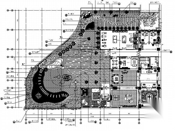 某办公楼屋顶花园景观施工图