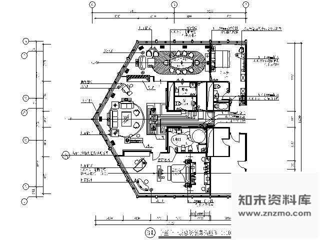 施工图知名酒店总统套房施工图含家具