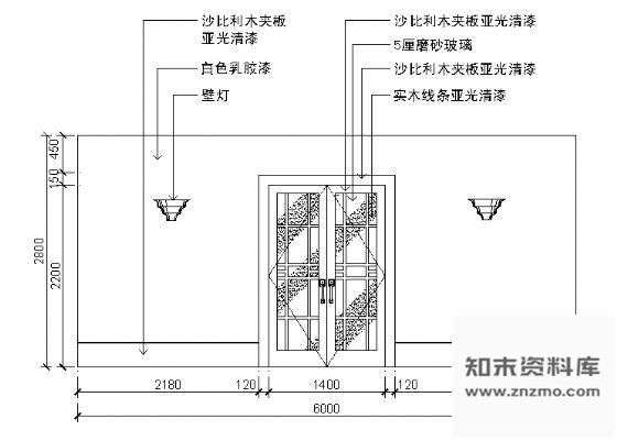 图块/节点餐厅包间立面