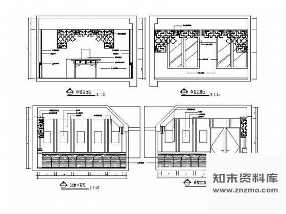 图块/节点家居佛堂立面图