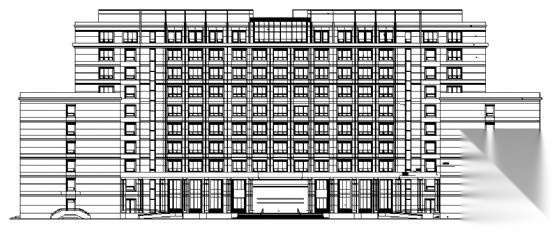 东方学院某十层教学楼建筑方案图