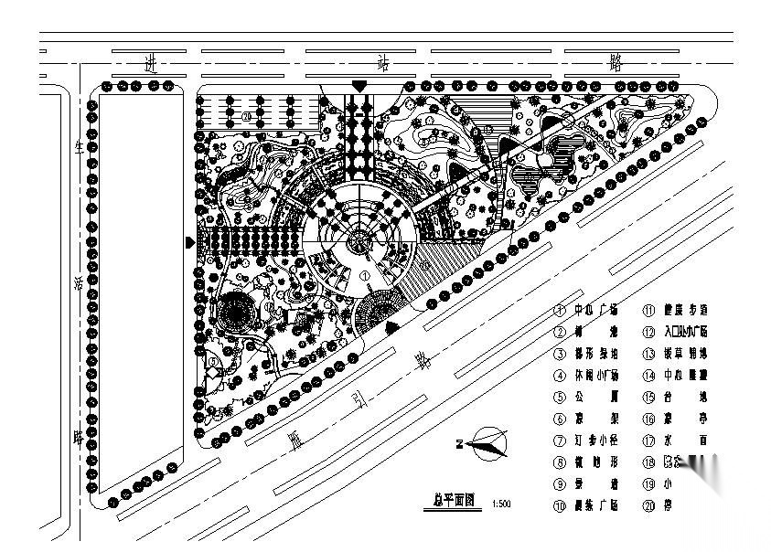 某市中心广场景观工程套图