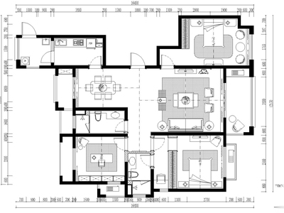 [上海]-昆山国润G1型别墅住宅施工图+效果图