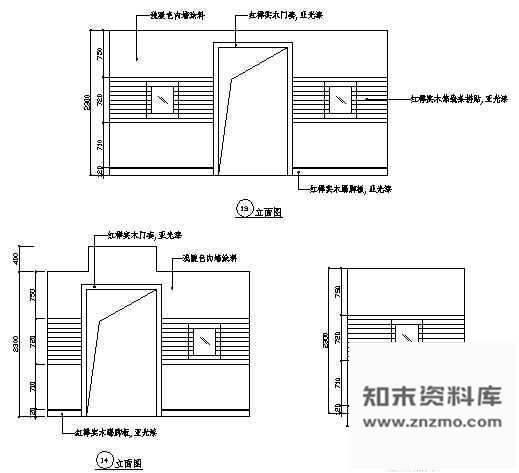 图块/节点棋牌室立面图8