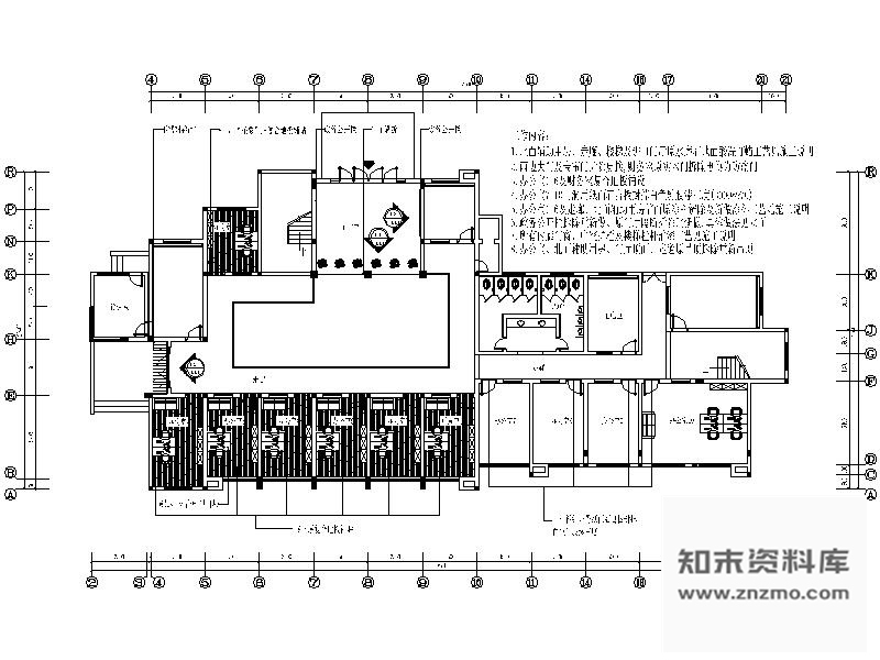 施工图苏州某粮食局办公楼改造室内装修图