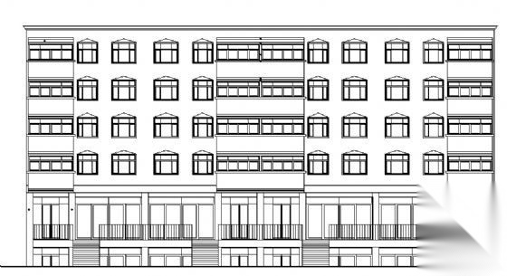 某六层商住楼建筑施工图