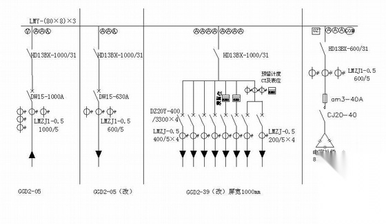低压配电屏二次原理图