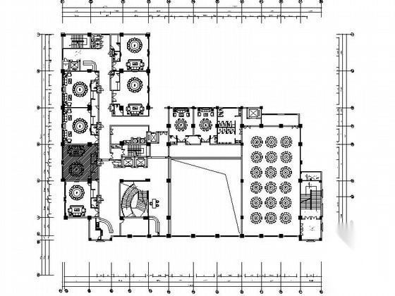 [广东]酒店欧式中餐包房设计CAD施工图（含效果）