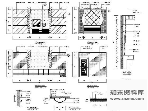 图块/节点KTV包房立面装修详图