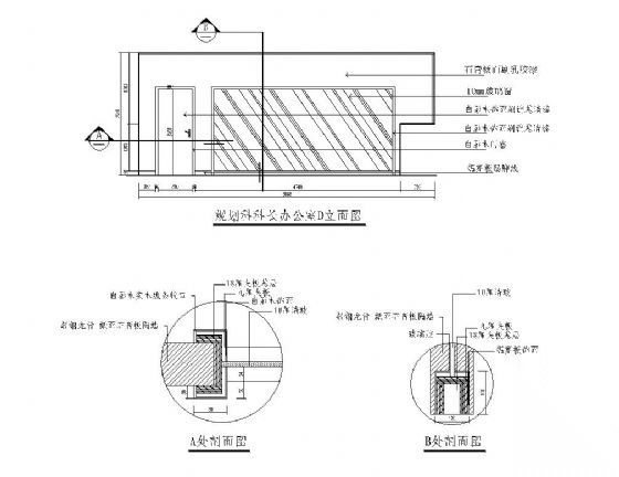 办公室落地窗详图