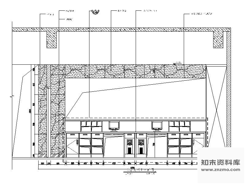 图块/节点广州某鞋业展贸市场管理有限公司大堂立面图