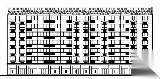 某七层住宅楼建筑方案图