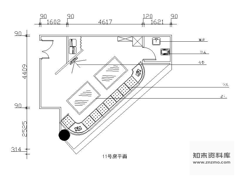 施工图某夜总会包间装修图含效果