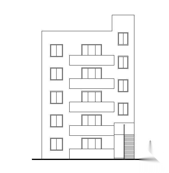 某五层砖混住宅建筑结构电气施工图