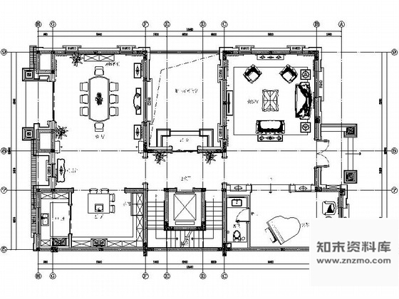 施工图江苏法式浪漫风情别墅室内施工图含效果图