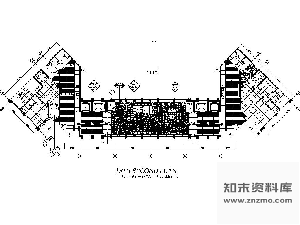 施工图五星级酒店行政酒廊竣工图