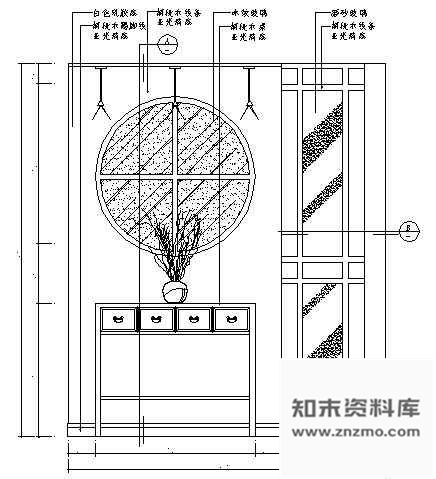 门厅立面图