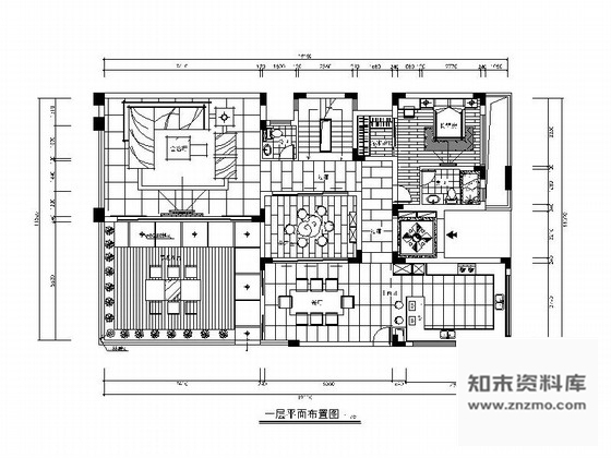 施工图杭州欧式豪华3层别墅室内设计全套施工图