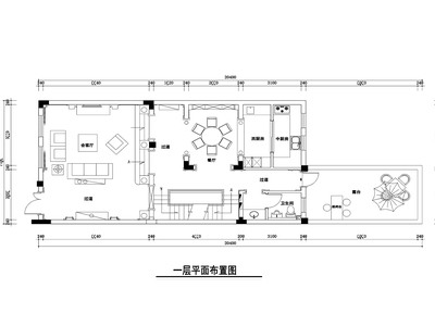 苏州怡景湾350平联体别墅装修施工图+效果图