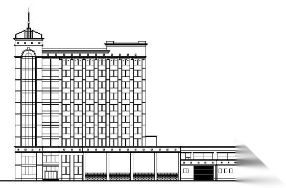 某十层银行办公楼建筑方案图