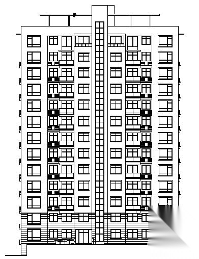 某十一层住宅楼建筑施工图