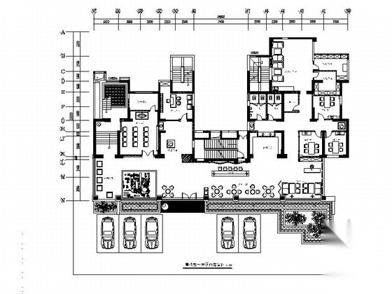 [河南]某精品小区售楼处全套施工图（含效果）