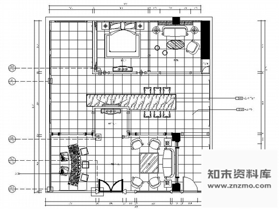 施工图时尚高端建材混搭风格皮居展厅设计装修图含实景