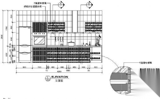 厨房立剖面图