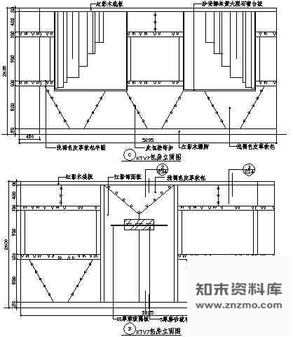 图块/节点KTV包房立面图3